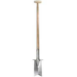 verplantspade met steps, steel 100 cm